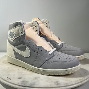 Nike Air Jordan 1 Retro Hi OG Craft Pale Ivory Sea Glass FD8636-011 sz 14